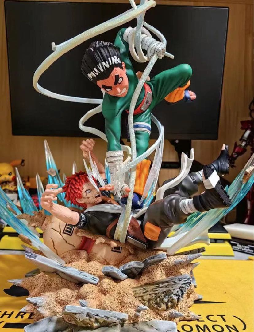 ナルト ロックリー vs 我愛羅 ガレージキット ガレキ スタチュー