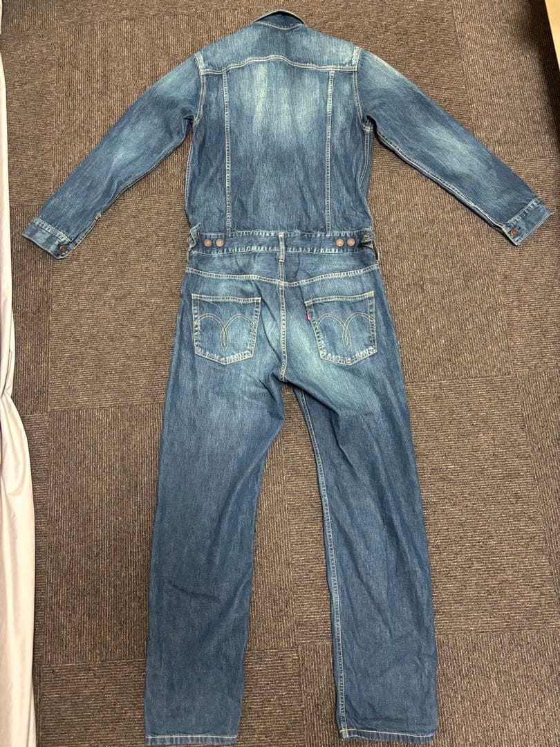 デニムツナギコレクター様】インディゴブルー デニム オールインワン