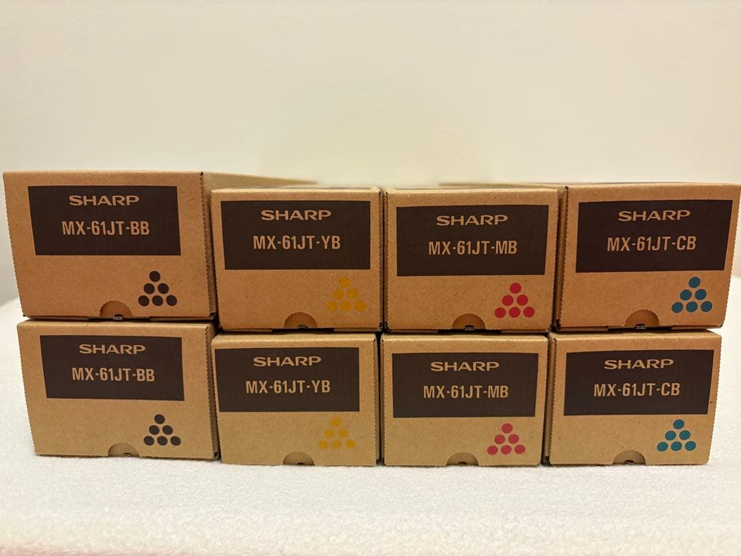 SHARP シャープ 純正トナー 新品未使用 美品 MX-61JT 4色2セット