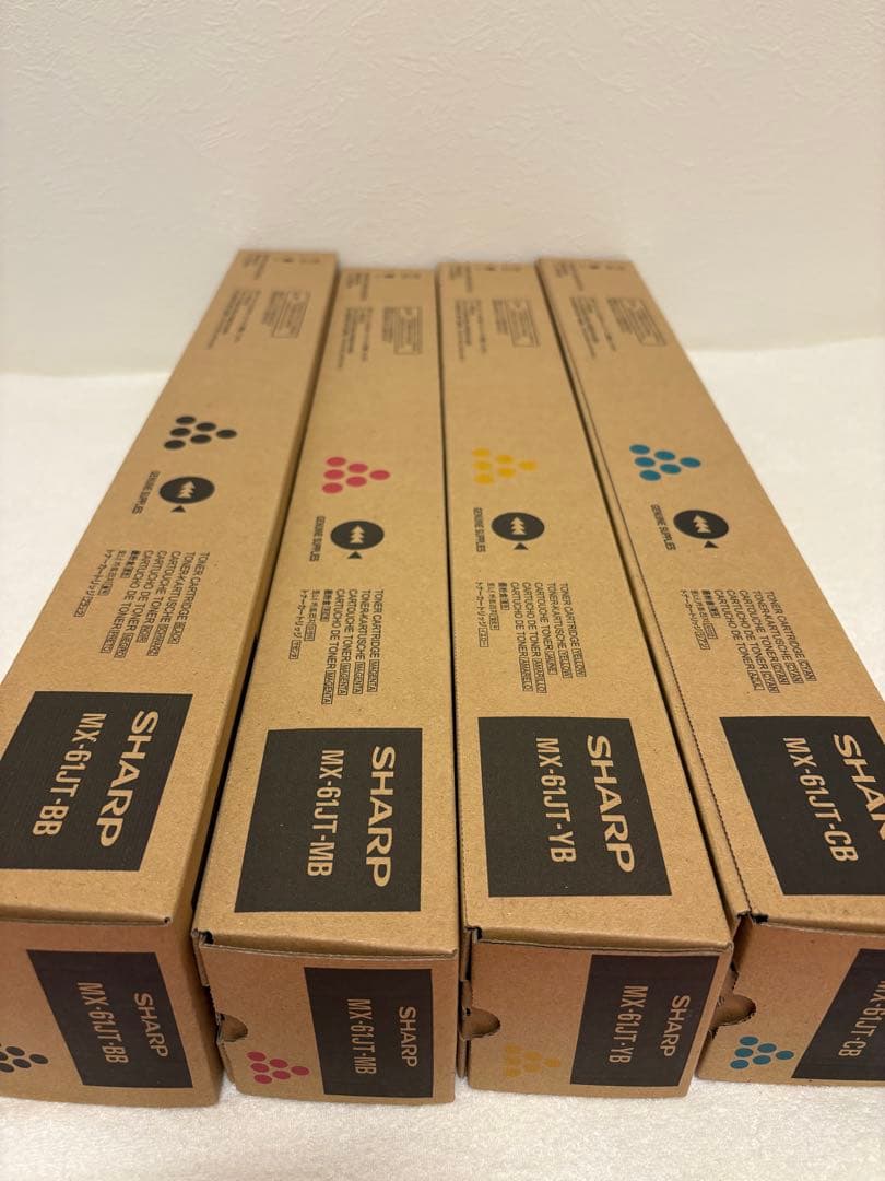 SHARP シャープ 純正トナー 新品未使用 美品 MX-61JT 4色2セット