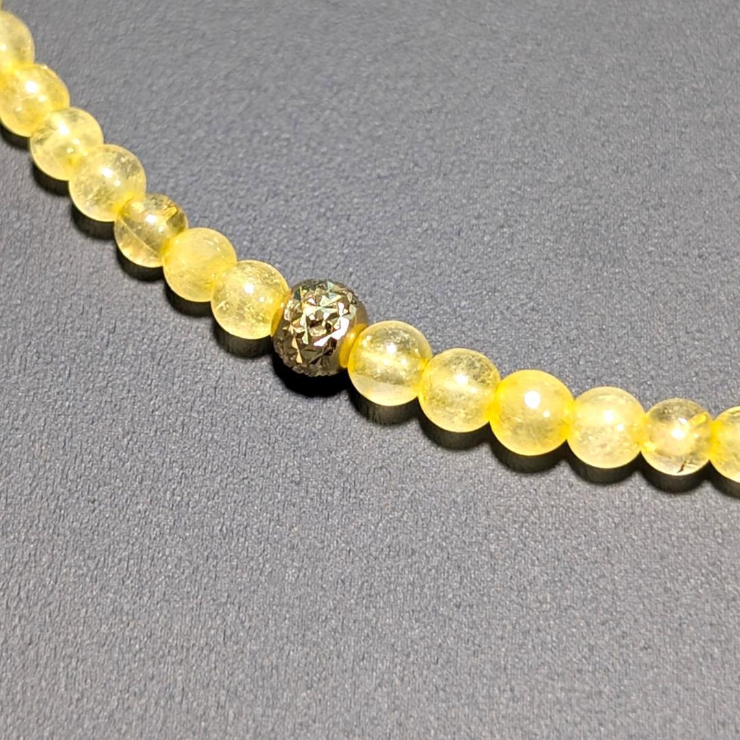 《煌めきの宿命》K18ゴールド×ゴールドルチルネックレス 贈り物 プレゼント