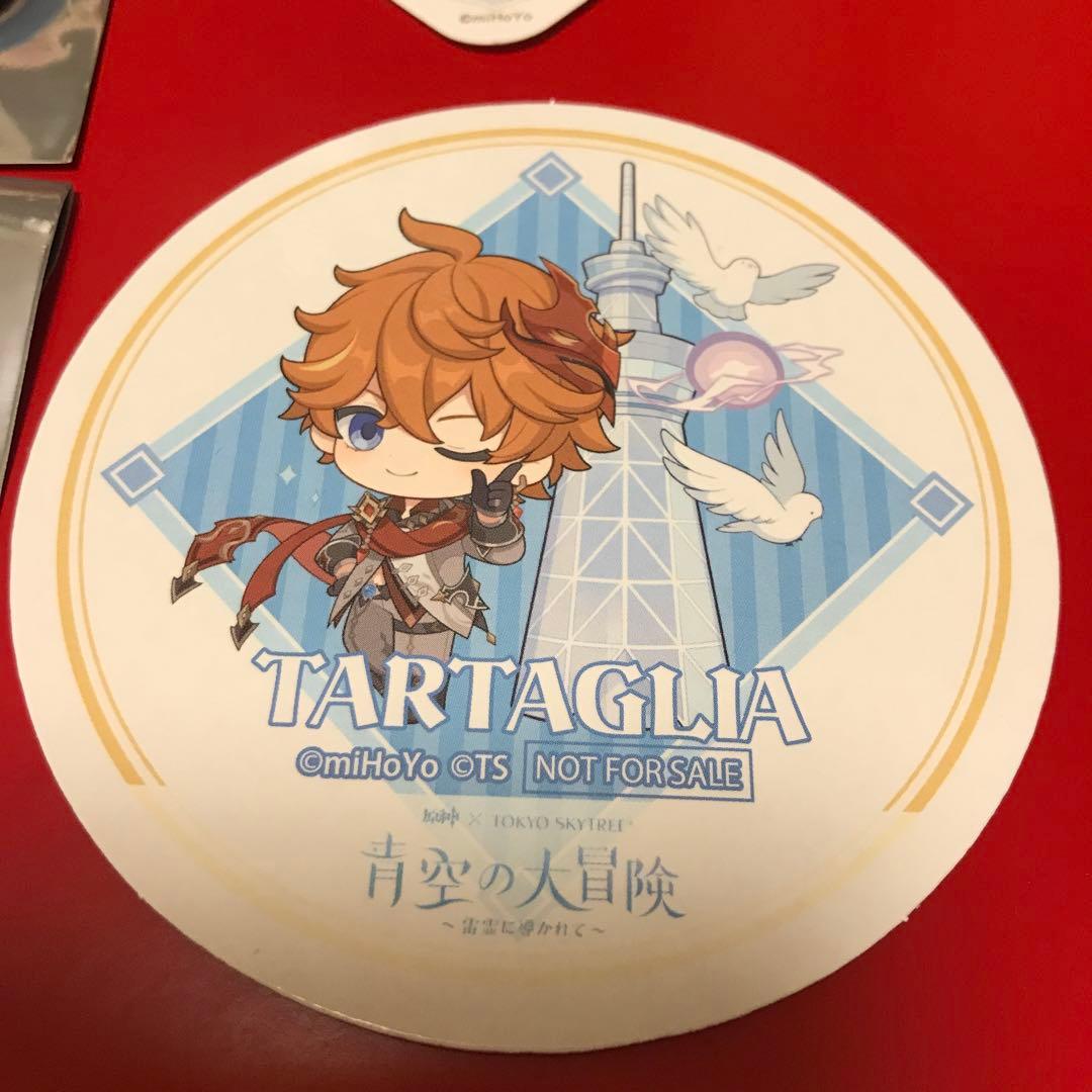 希少 原神✖️スカイツリーコラボ タルタリヤ缶バッチ✖️4