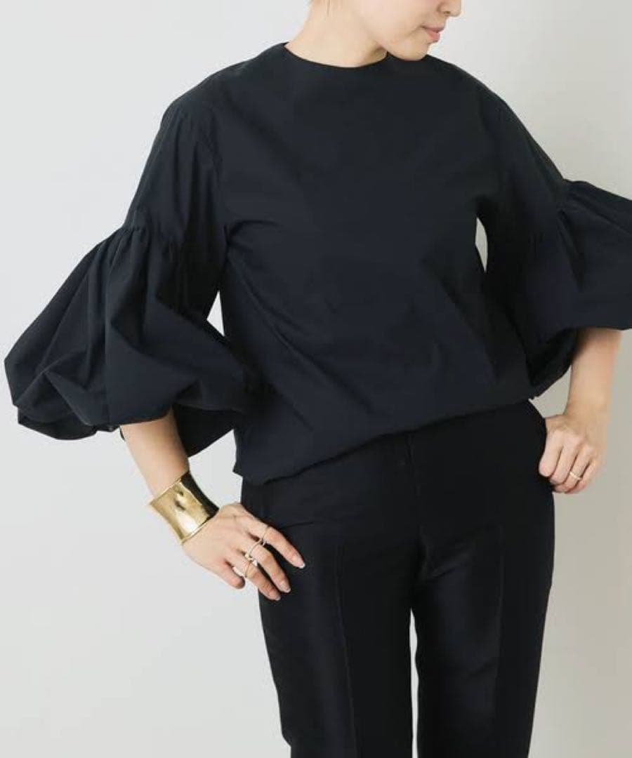 CELERI 2025SS パフスリーブシャツ 黒 ドゥーズィエムクラス - メルカリ