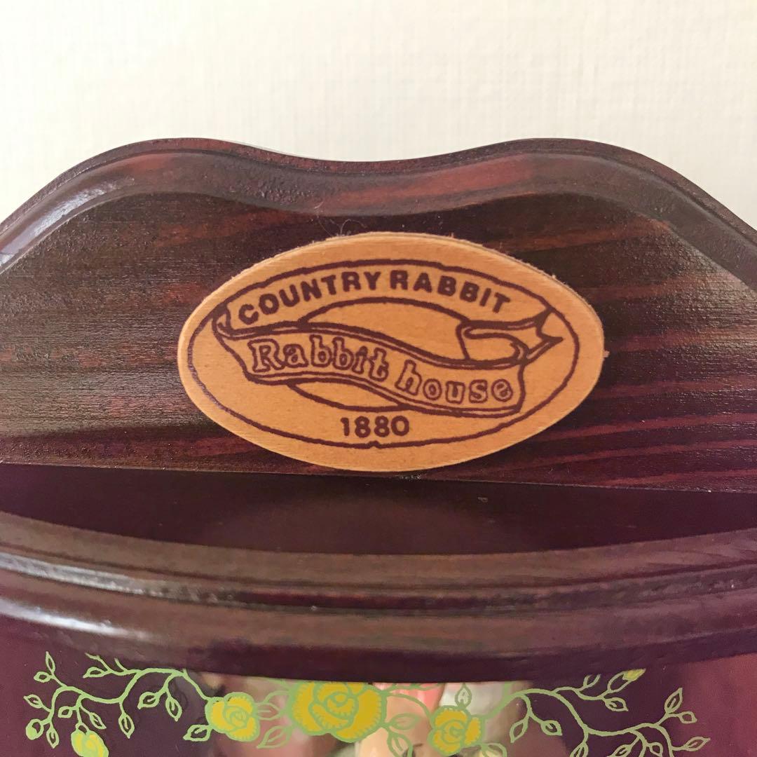 ラビットハウス オルゴール付き宝石箱 ジュエリーボックス カントリー