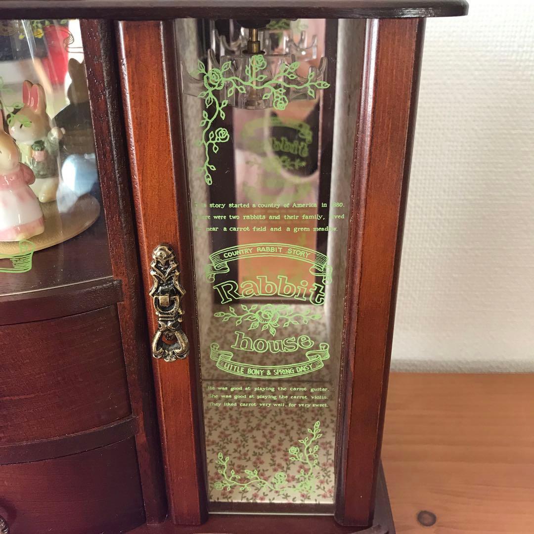 ラビットハウス オルゴール付き宝石箱 ジュエリーボックス カントリー