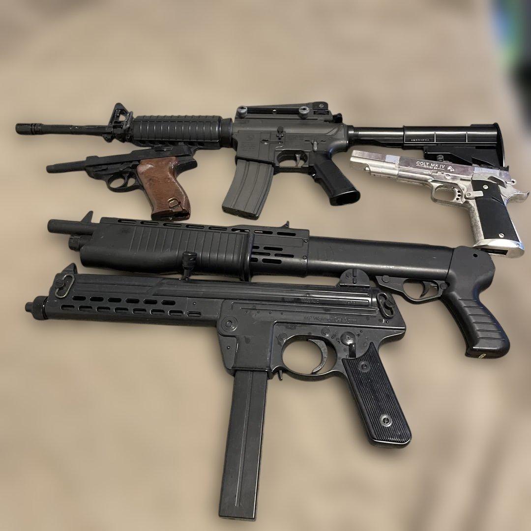 モデルガン　エアガン 5本セット ブラック エアガン・モデルガンのビッグマグナム