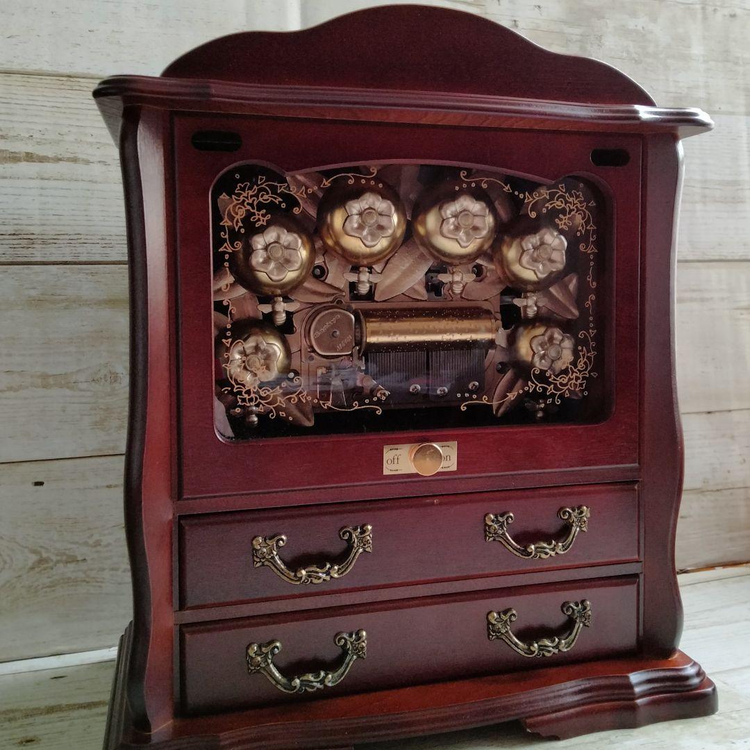 Sankyo.サンキョーオルゴール＆ジュエリーボックス♪青きドナウ蜂