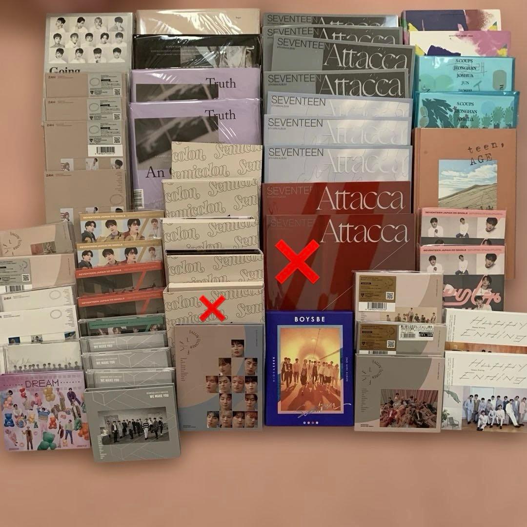 SEVENTEEN CD まとめ売り 大量 トレカなし seventeen アルバム まとめ売り トレカなし セブチ - メルカリ