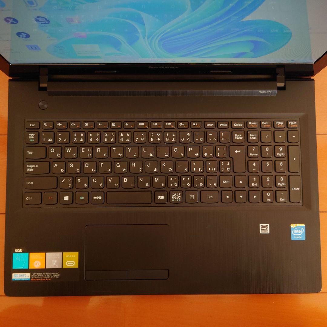 設定済✨️レノボノート✨️Lenovo G50ブラック✨️Win11＆オフィス