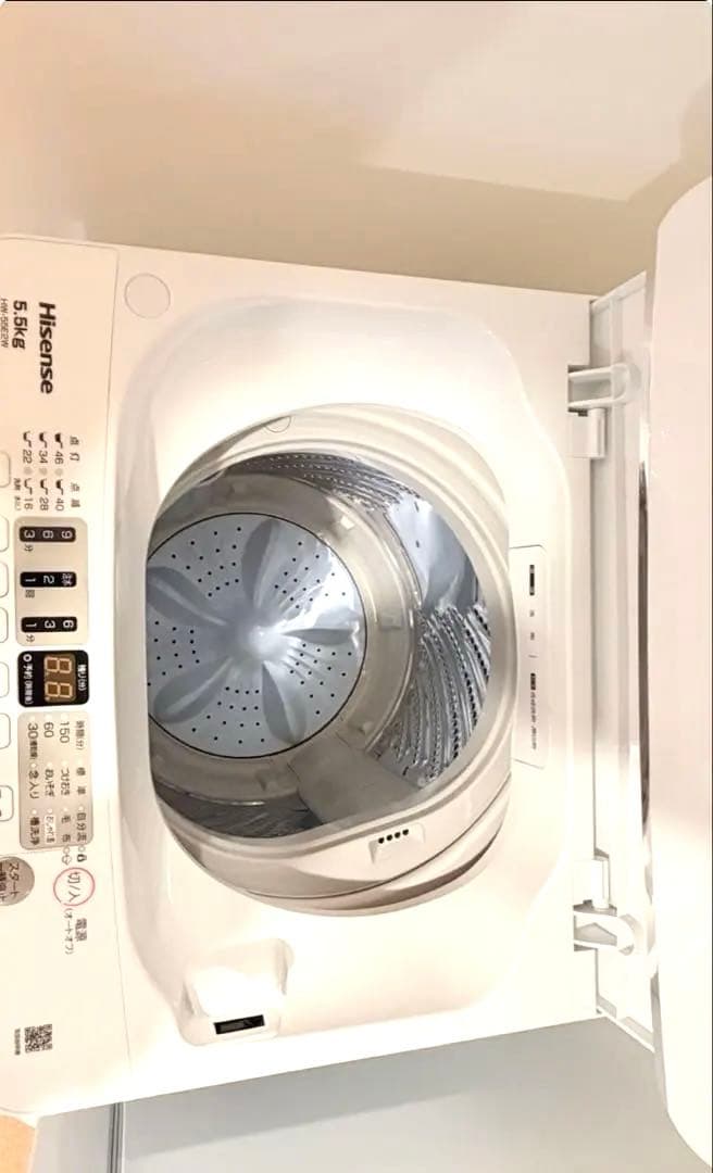 ハイセンス 全自動洗濯機 HW55E2W 5.5kg 2024年購入