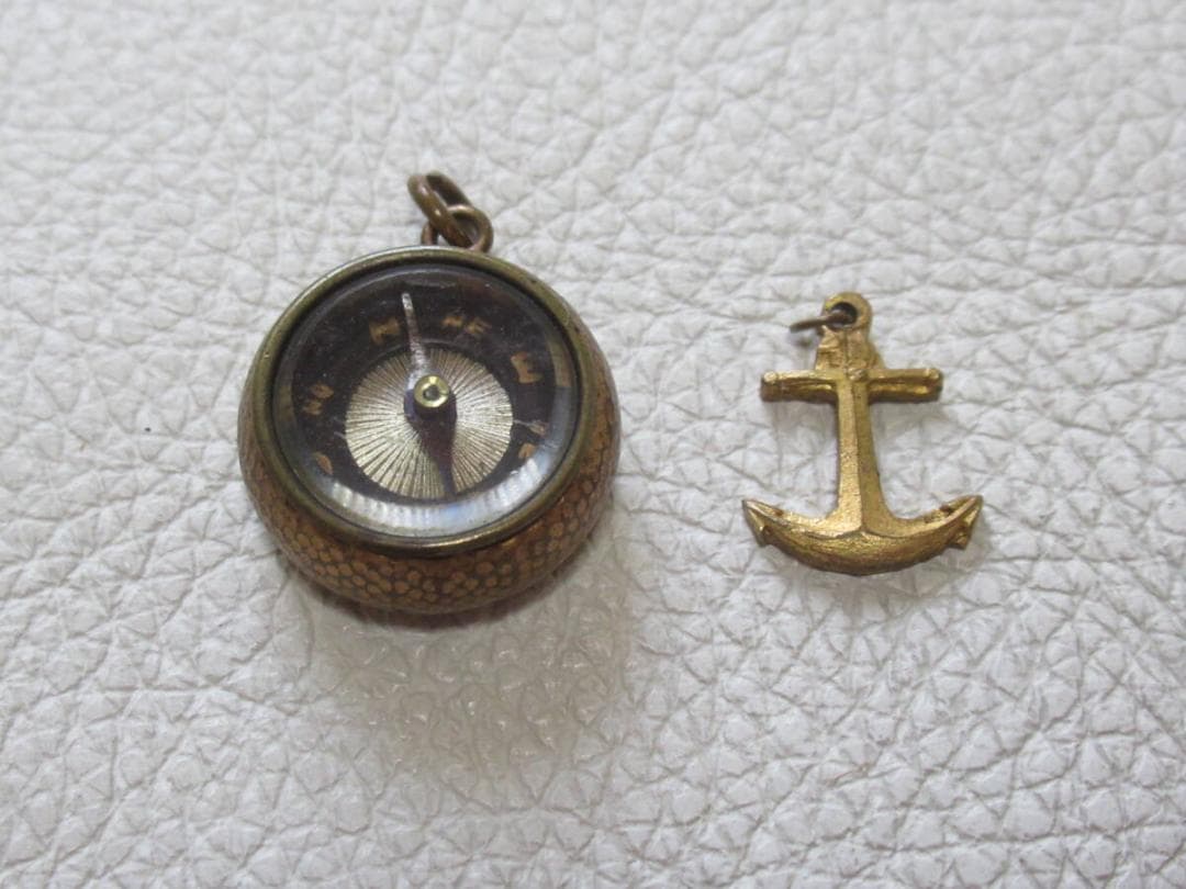 未使用明治28年◇日清戦争従軍征清軍 熾仁親王妃殿下賜る 方位磁石と