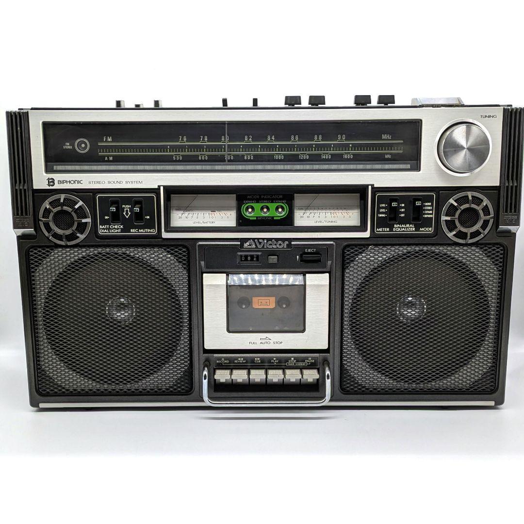 Victor ビクター BIPHONIC バイホニック ラジカセ RC-838 Yahoo!オークション -「victor rc-838」の落札相場・落札価格