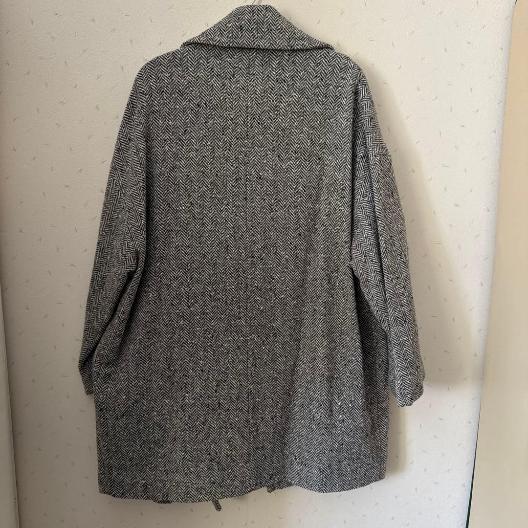 みん様専用【YANUK/ヤヌーク】 ヘリンボーン ボクシーコート 未使用