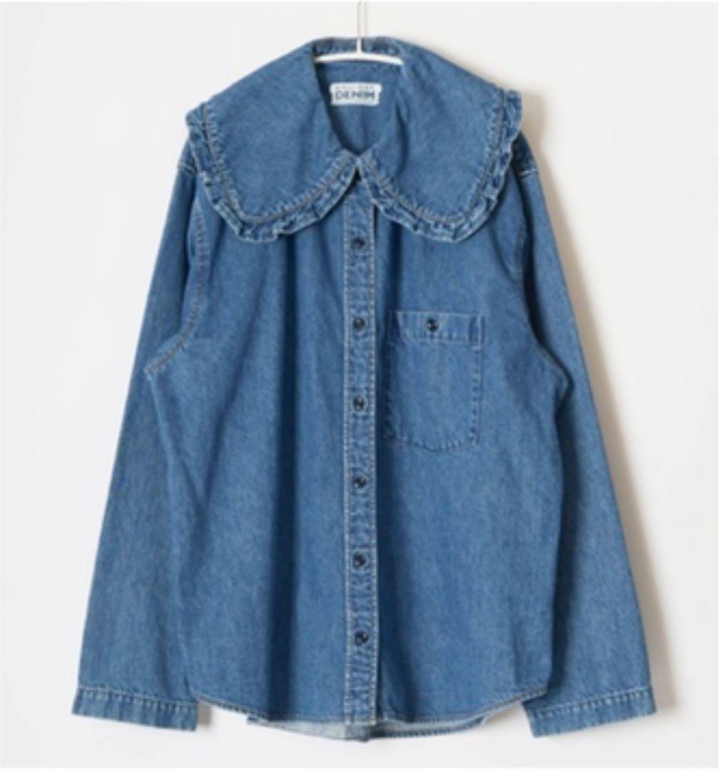 新品HOLIDAY PURITAN COLLAR DENIM SHIRT 新品HOLIDAY PURITAN COLLAR
