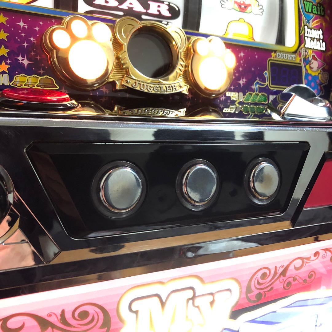 マイジャグラー5 コイン不要機、無段階ボリューム付 リール音静音化