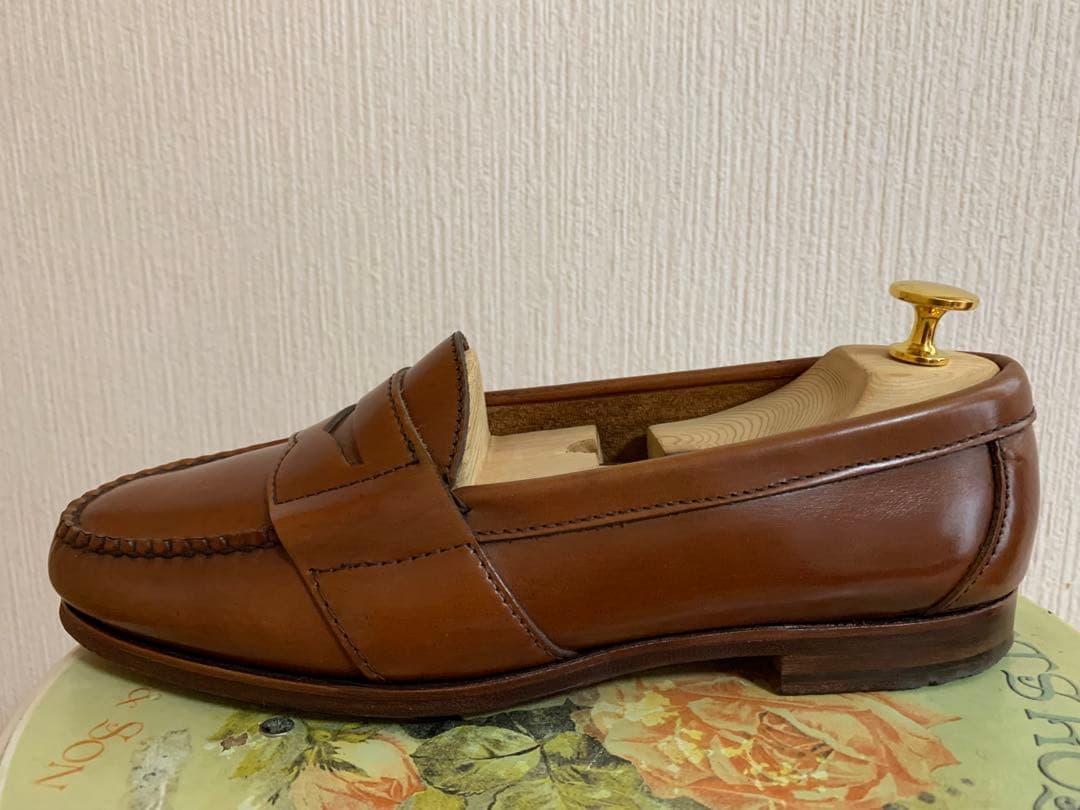 希少 ウイスキーコードバンANSEWN アンソーン ローファー - メルカリ