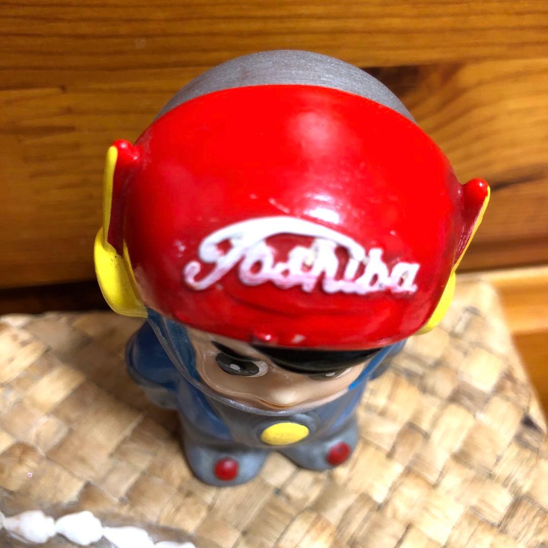 当時物 昭和レトロ 東芝 光速エスパー TOSHIBA 貯金箱 ソフビ - メルカリ