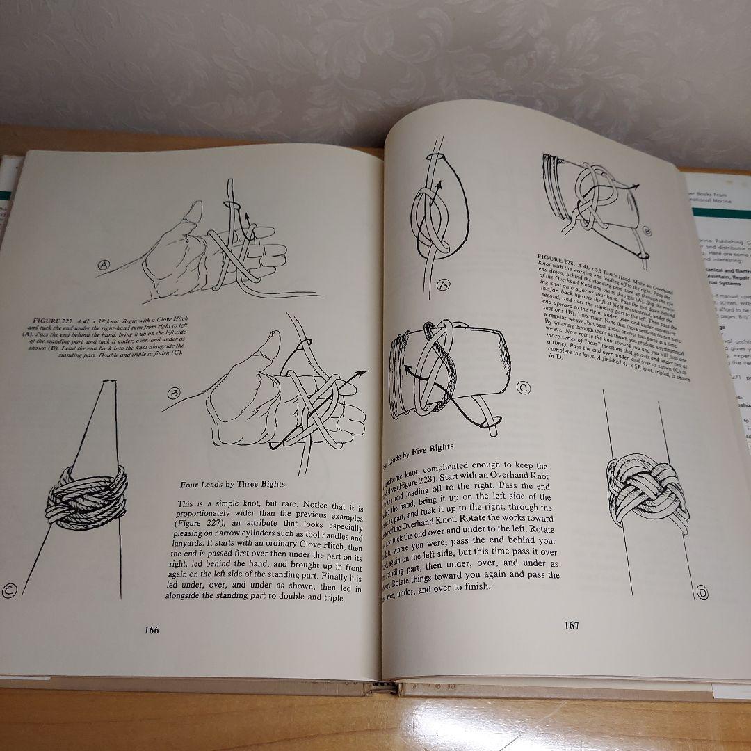 古書 ロープワーク、帆船艤装の手引き書 洋書アンティークの通販はau