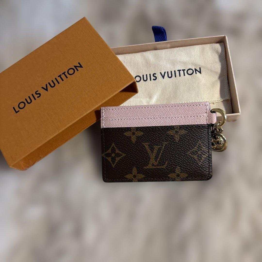 Louis Vuitton カードケース ブラウン ピンク - メルカリ