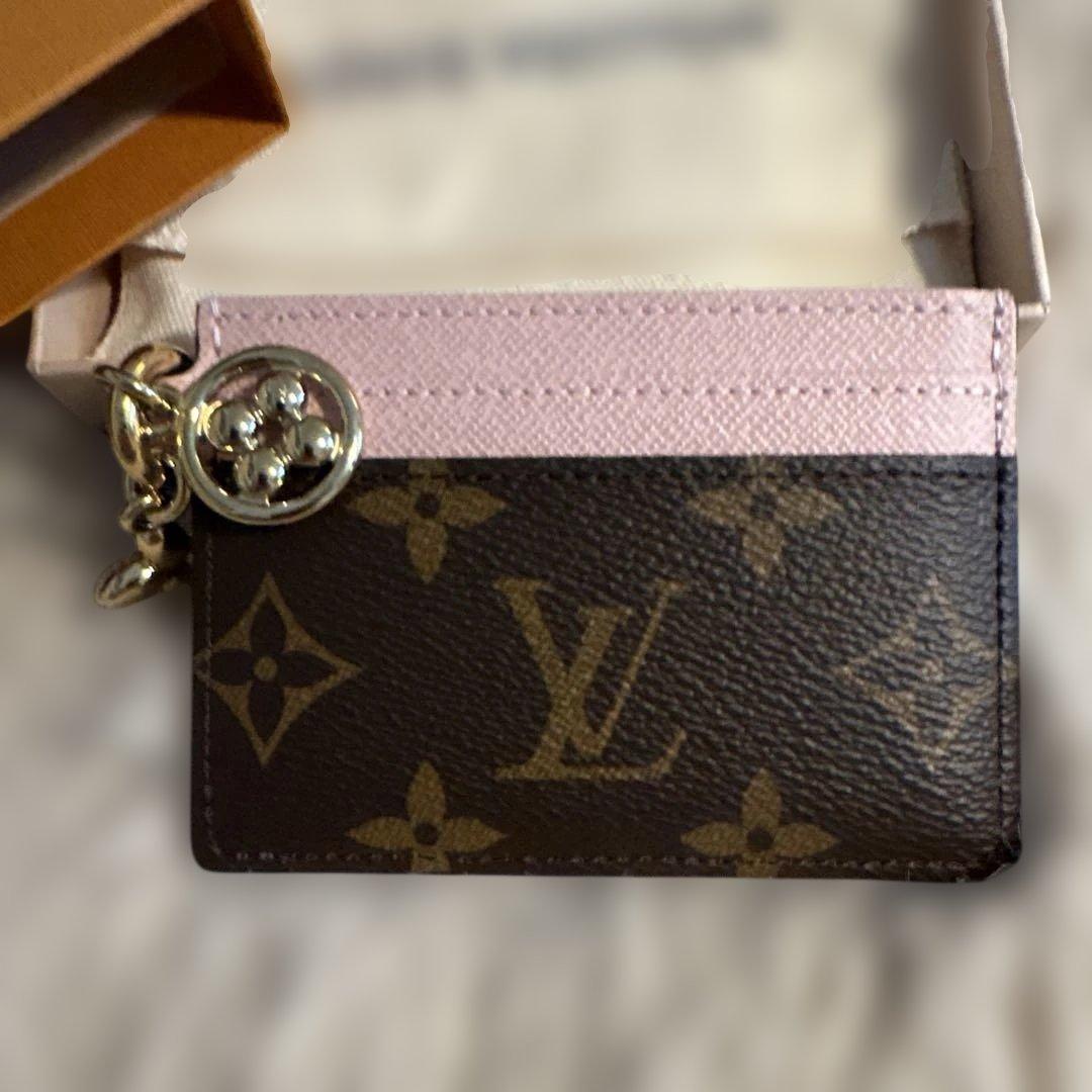 Louis Vuitton カードケース ブラウン ピンク - メルカリ