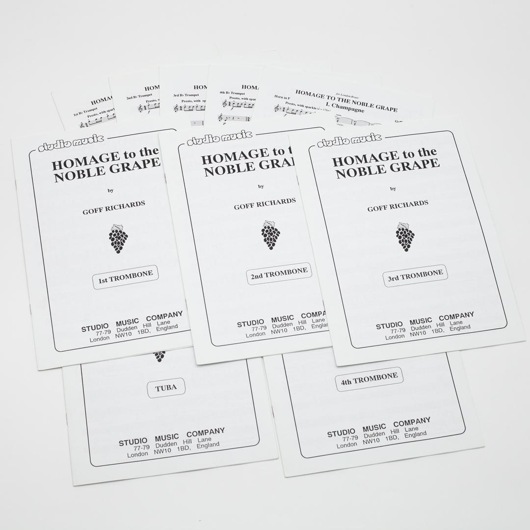 【楽譜】高貴なる葡萄酒を讃えて《金管10重奏》ゴフ・リチャーズ