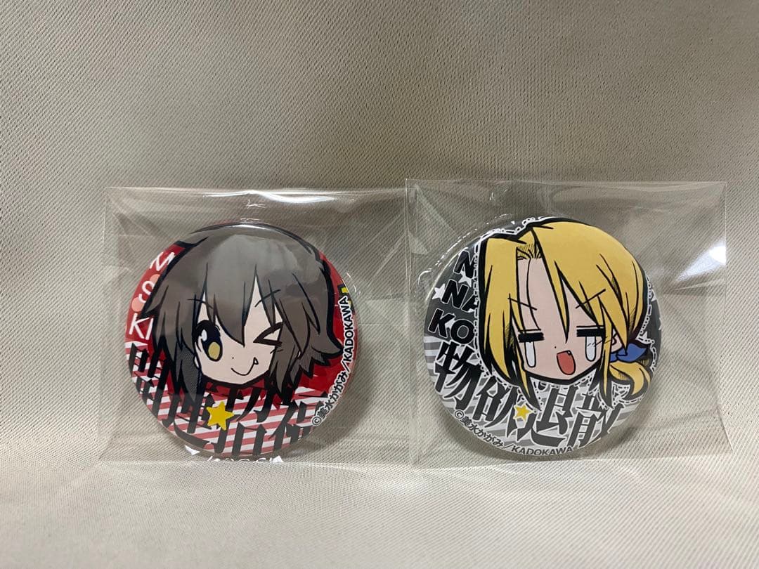 らき☆すた 鷲宮神社 描き下ろし お守り風缶バッジ 四文字熟語