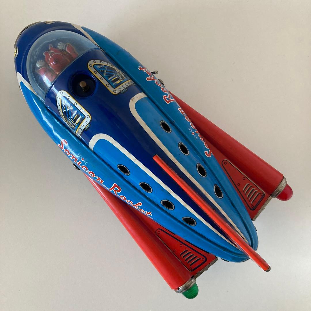 ブリキ ソニコンロケット 希少 おもちゃ 昭和レトロ 増田屋 山下清