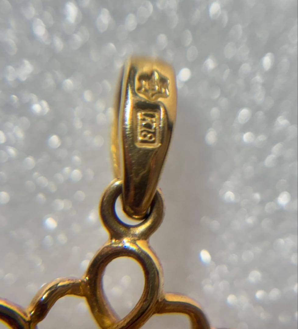 【 K18 / ネックレストップ 】アメジスト 0.85g アクセサリー