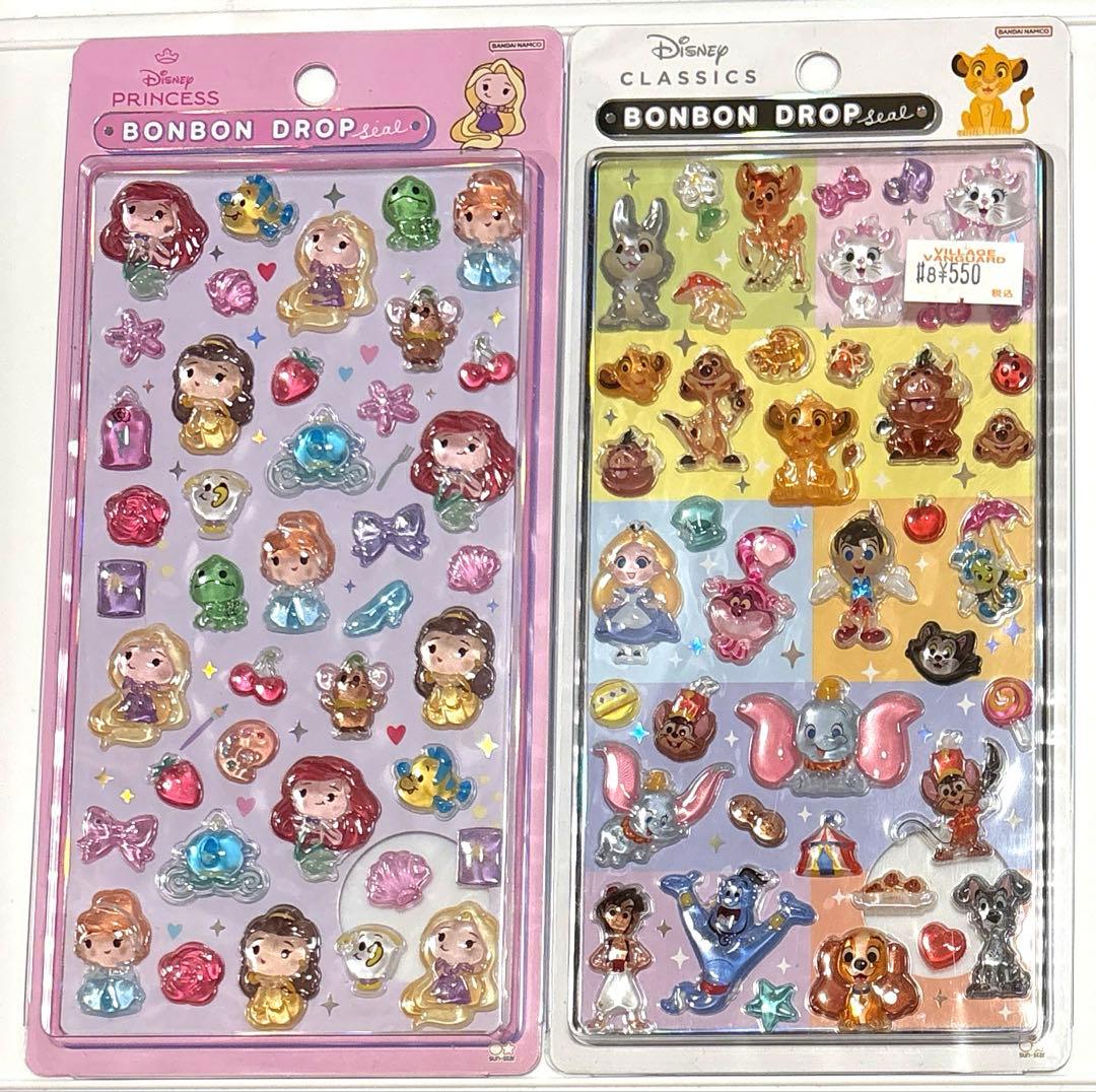 正規品 ディズニー ボンボンドロップシール 第二弾 プリンセス