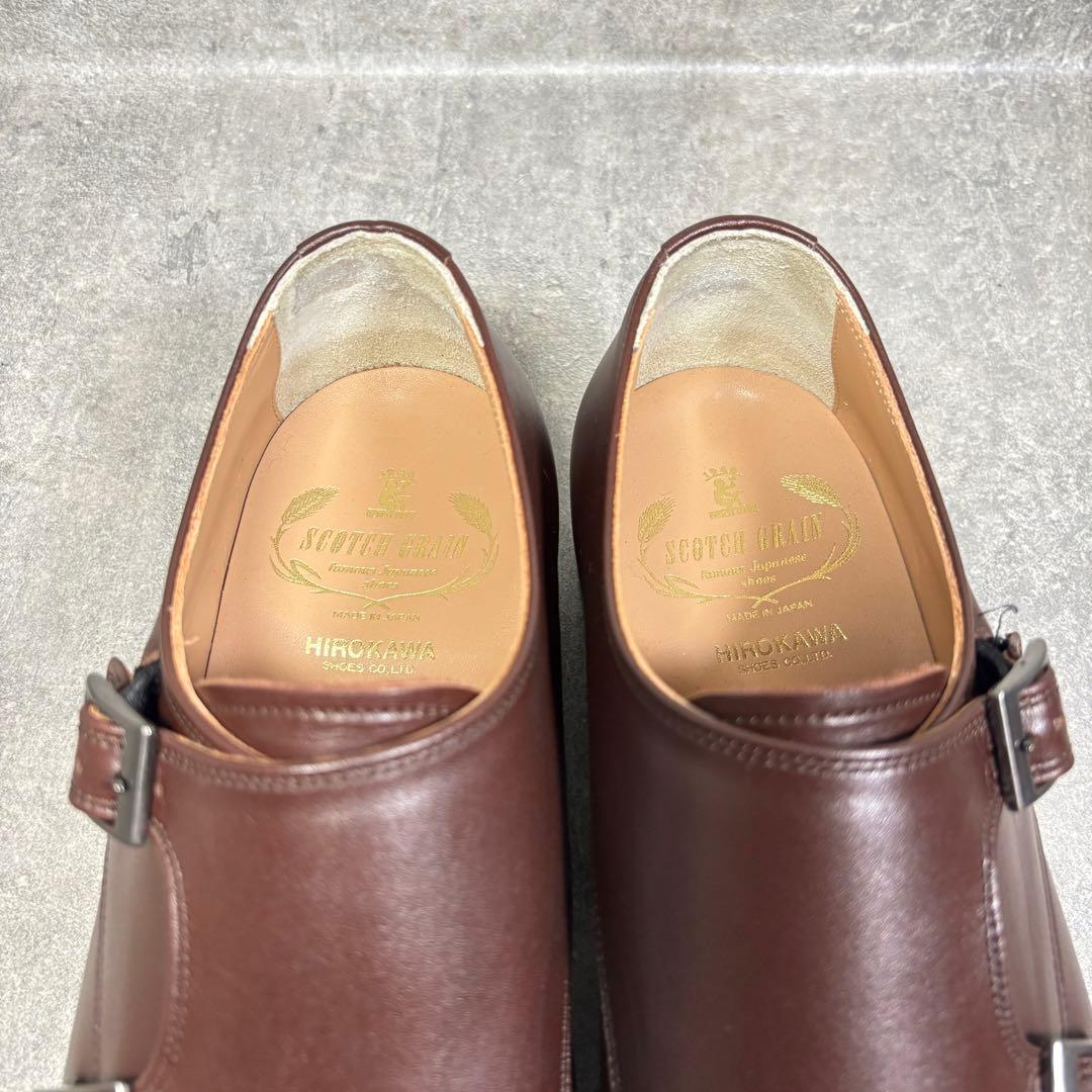 【極美品】スコッチグレイン ダブルモンク 1812 レザー 24.5cm