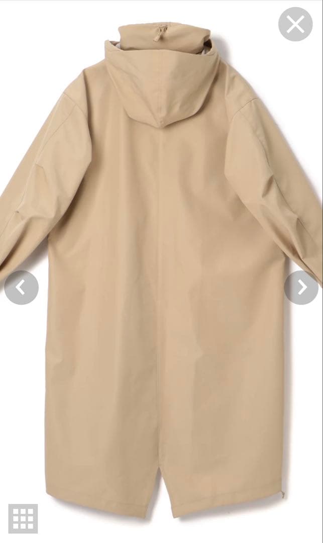 Hyke ベージュ フード付きロングコート サイズ3 (新品・未開封) - メルカリ