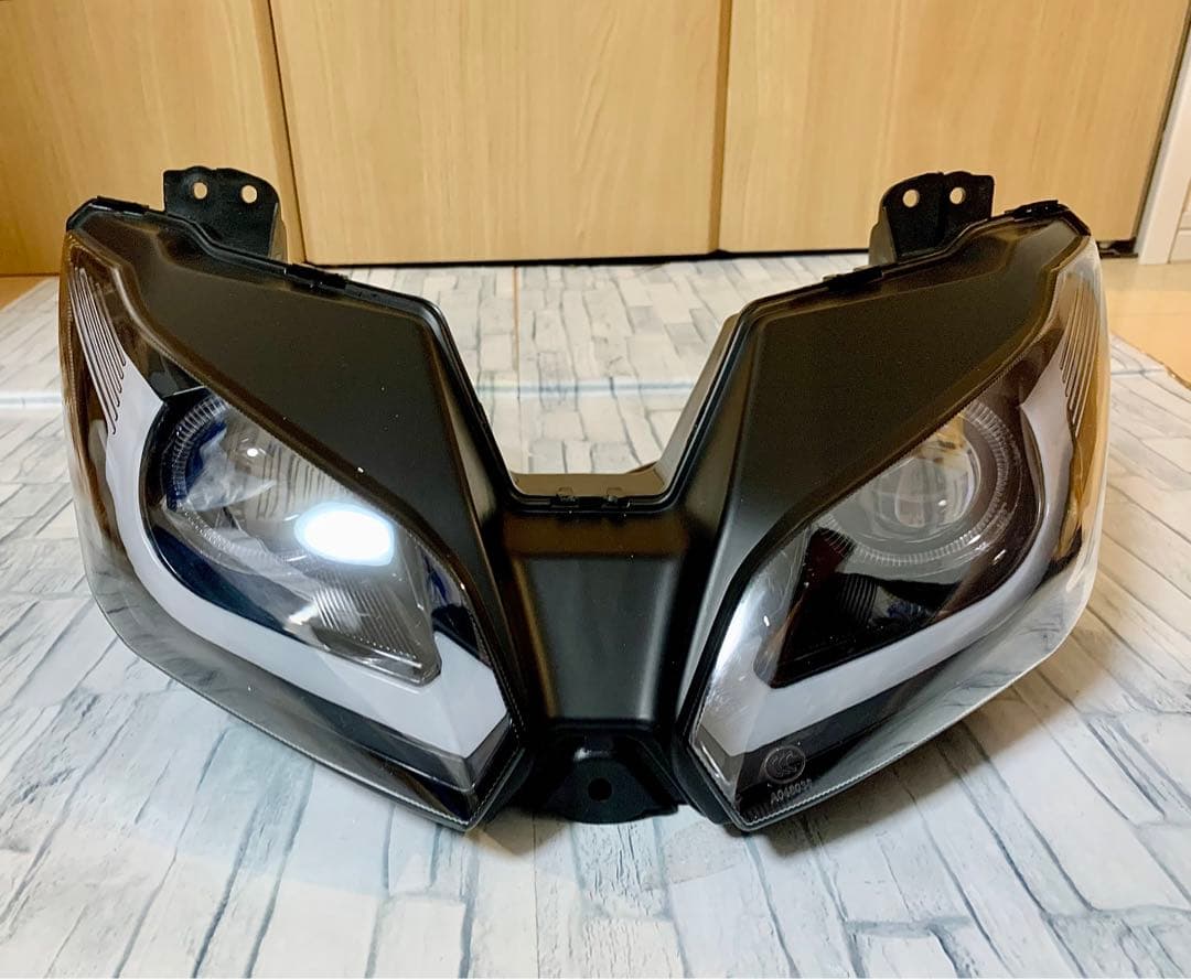 NINJA250 EX250L ZX-6RカスタムLEDヘッドライト ニンジャ - メルカリ