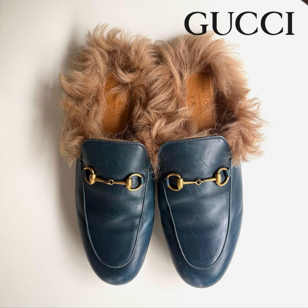 限定価格 GUCCI ホースビットスリッパ ファー 楽天市場】【グッチ】Gucci プリンスタウン ホースビット 花柄 ベロア