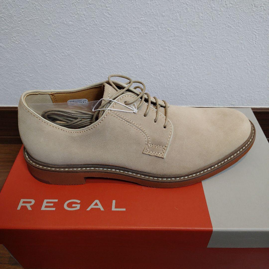 【値下中】未使用 REGAL ベージュ スエード ドレスシューズ 25.5cm