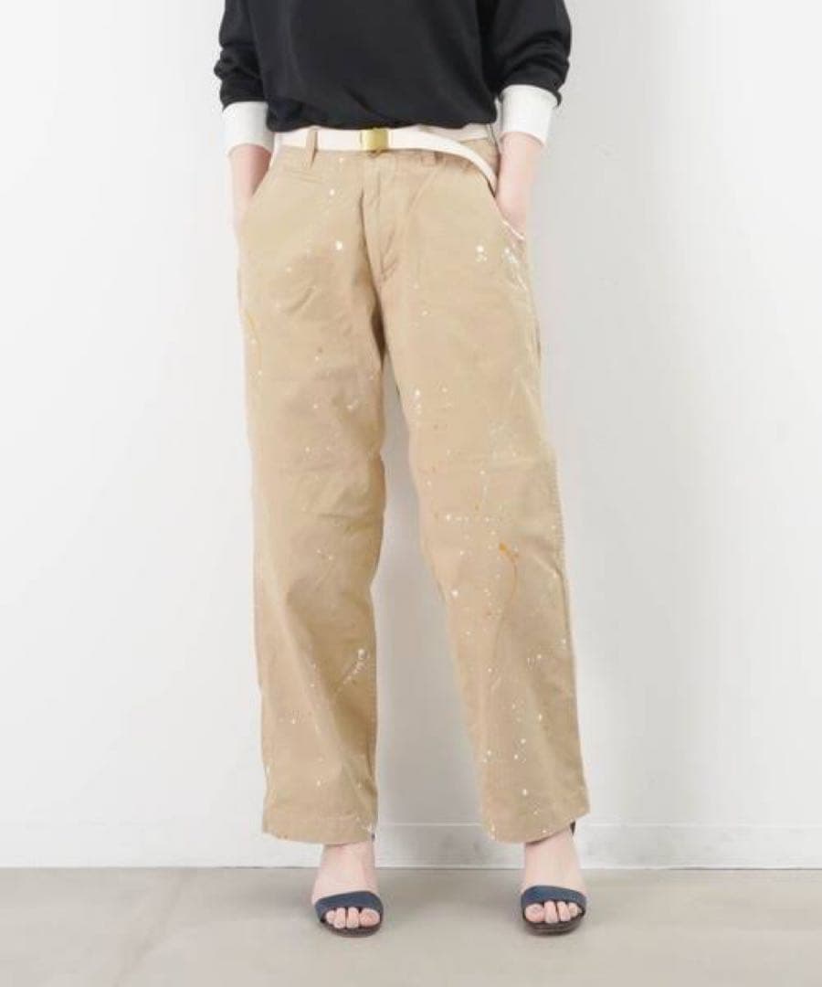 美品】MASTER&CO. マスターアンドコー チノ ペンキ加工 - メルカリ