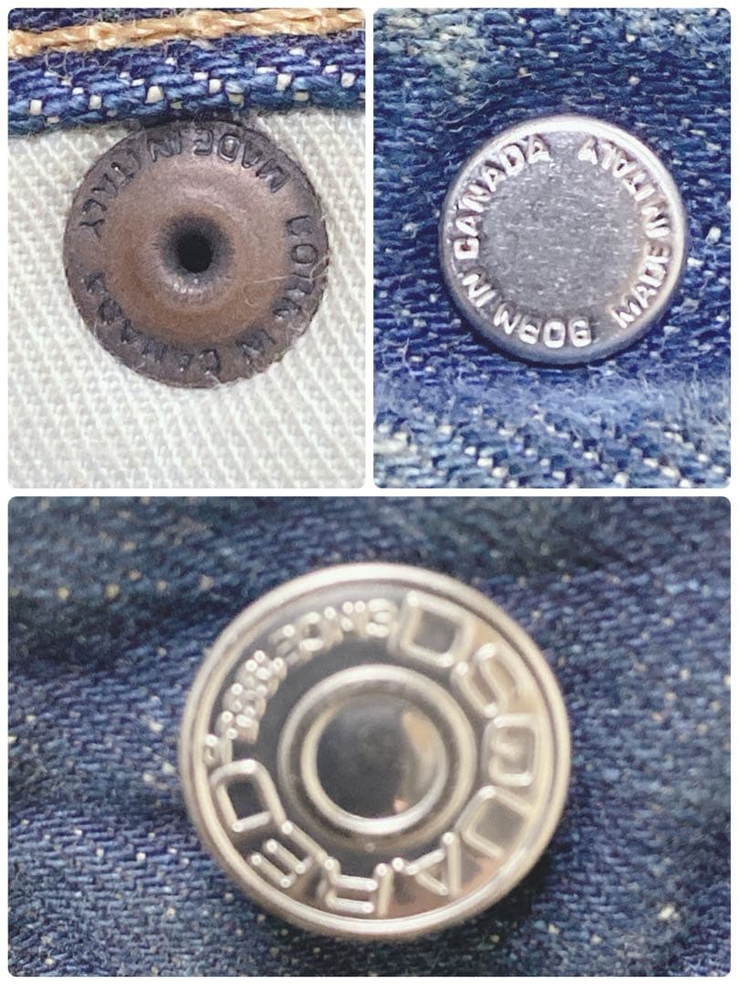 DISQUARED2 size46 71LA338 クラッシュド加工／イタリア製