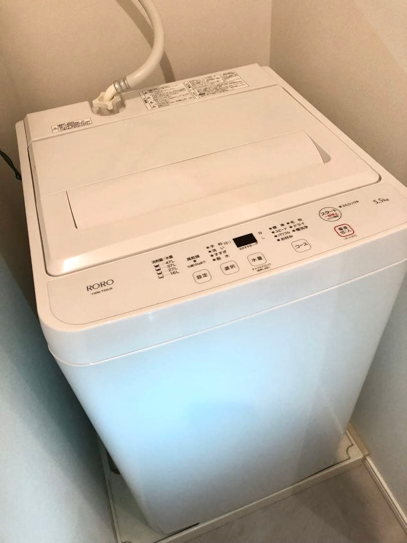 ▪️美品▪️ヤマダセレクト全自動洗濯機 5.5kg YWM-T55LW 2024年製