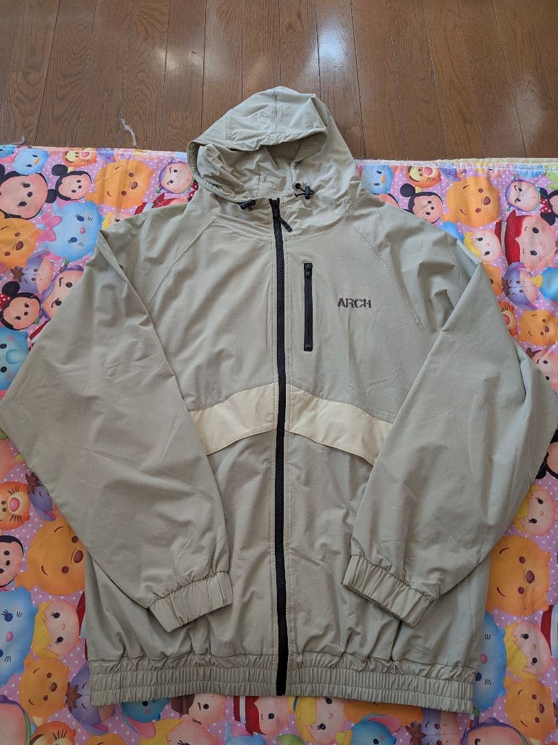 ARCH フード付きジャケット XL ベージュ davryu arch dusty TRACK JACKET [サンドベージュ／ブラウン] | adamth