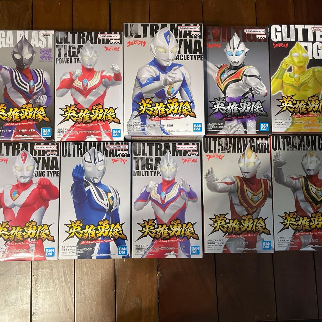 英雄勇像 ウルトラマン ティガ ダイナ ガイア 14体セット - メルカリ