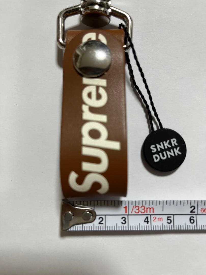 Supreme Leather Key Loop \"Brown\" 新品未使用