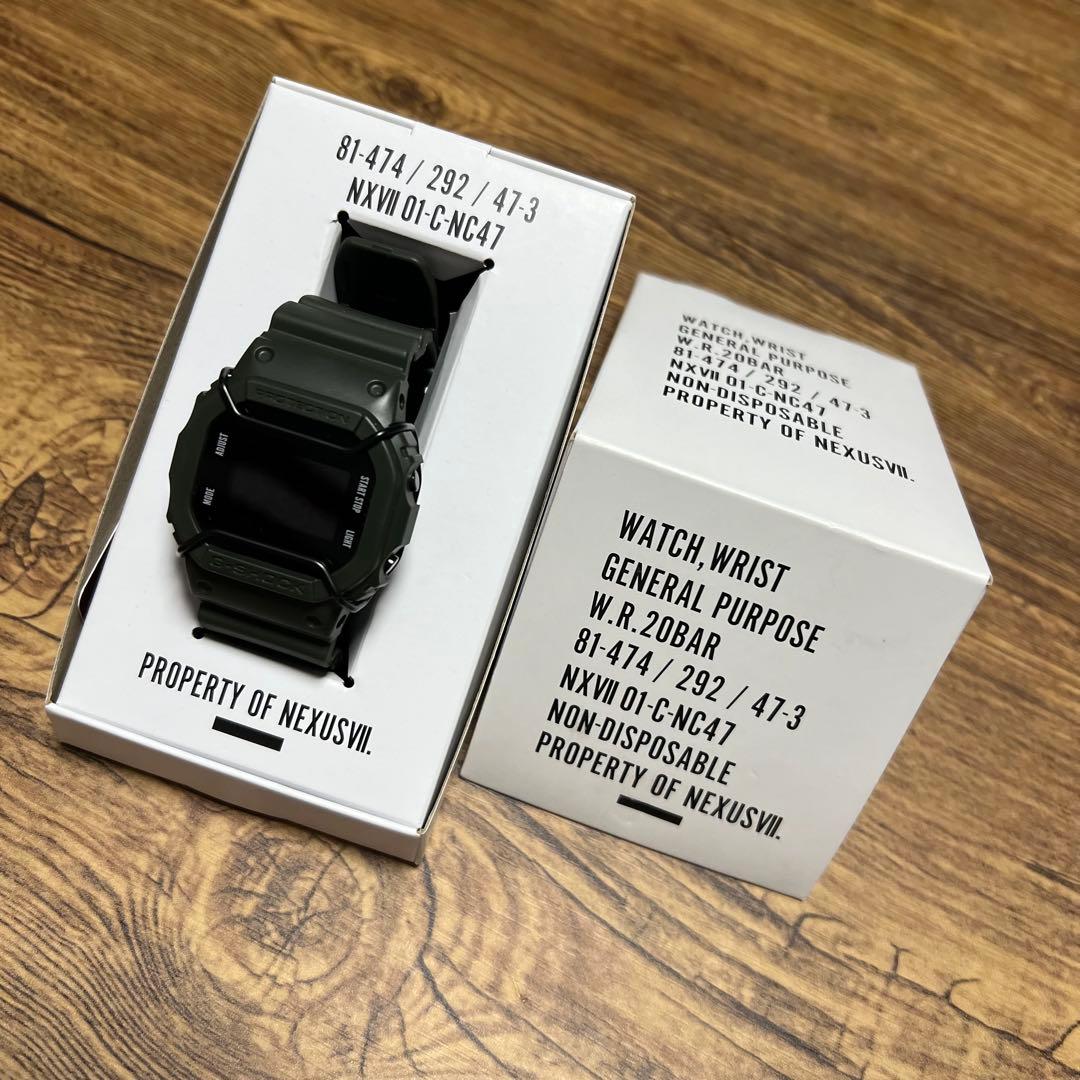 美品CASIO G-SHOCK DW-5600NX7 Nexus7 OLIVE - メルカリ