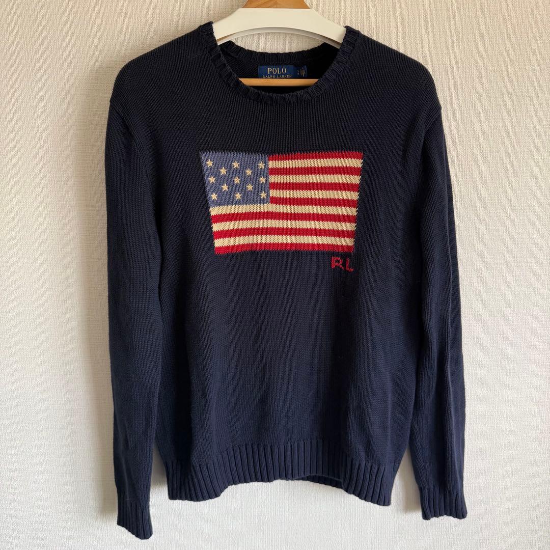 ポロラルフローレン アイコニックフラッグ セーター 星条旗 S アメリカ アイコニック フラッグ セーター | ラルフ ローレン公式オンラインストア