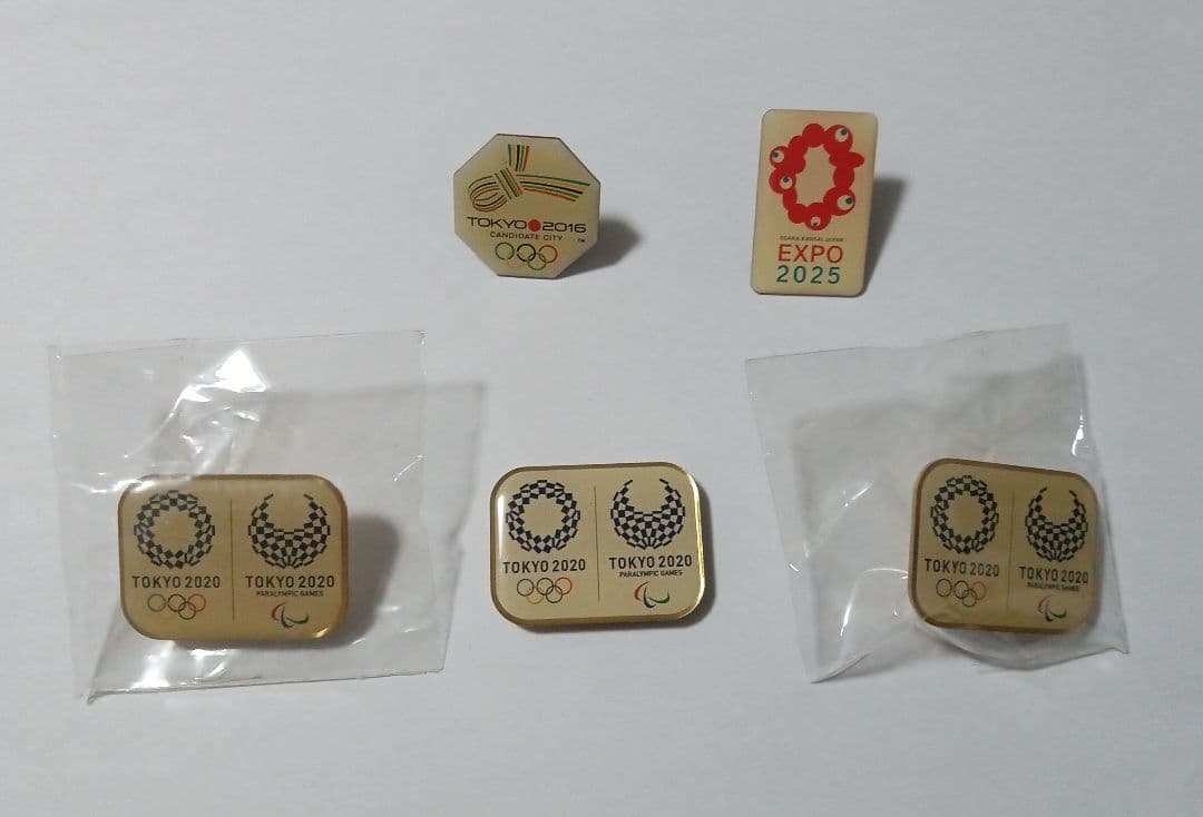 東京2020オリンピック・パラリンピック記念ピンバッジ5個セット - メルカリ