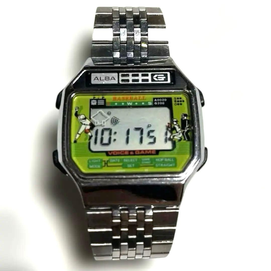 アルバ ALBA 野球 VOICE & GAME ゲームウォッチ デジタル腕時計 - メルカリ