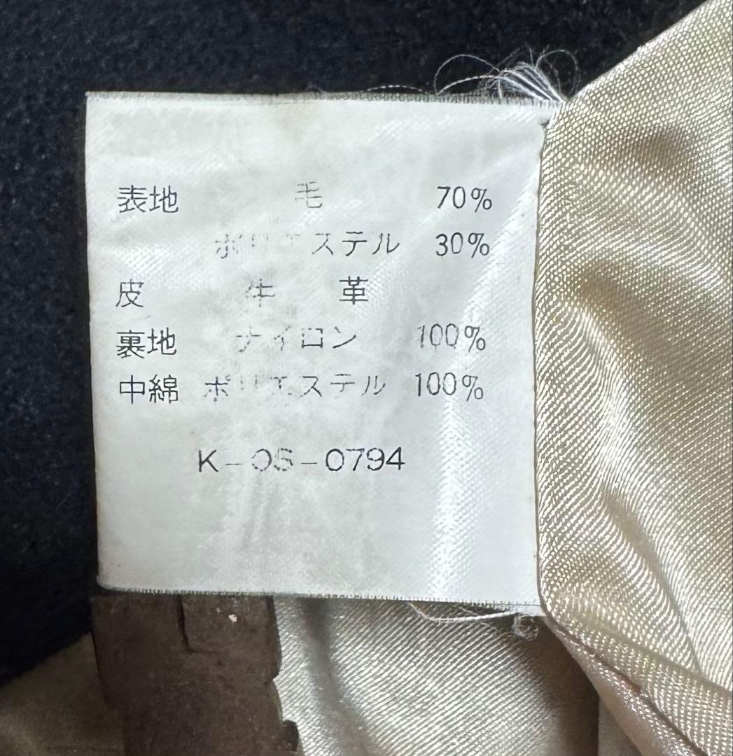 デトロイトライオンズ バックロゴ 袖革 スタジャン リブライン Lサイズ 黒