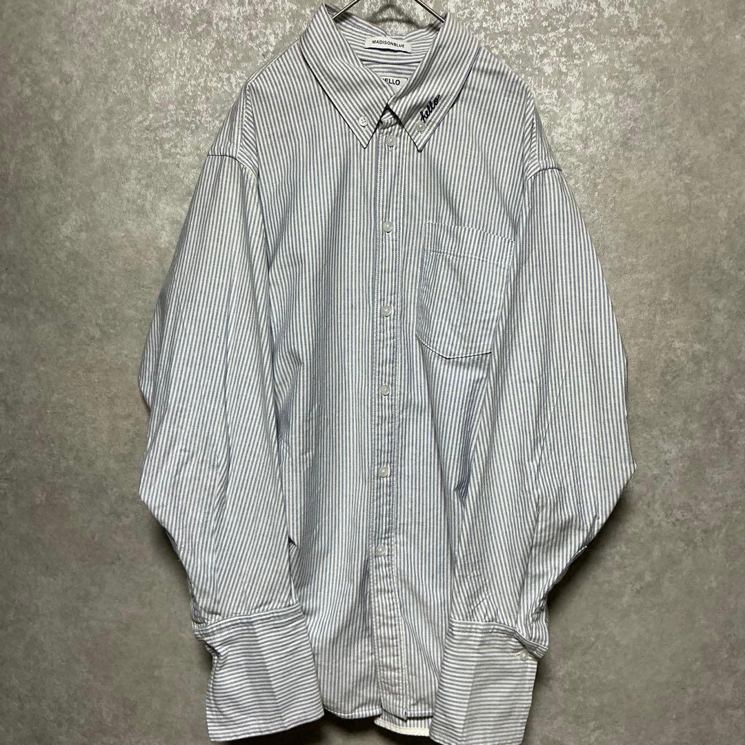 MADISONBLUE SWING TWISTED SH OX STRIPE - トップス割引