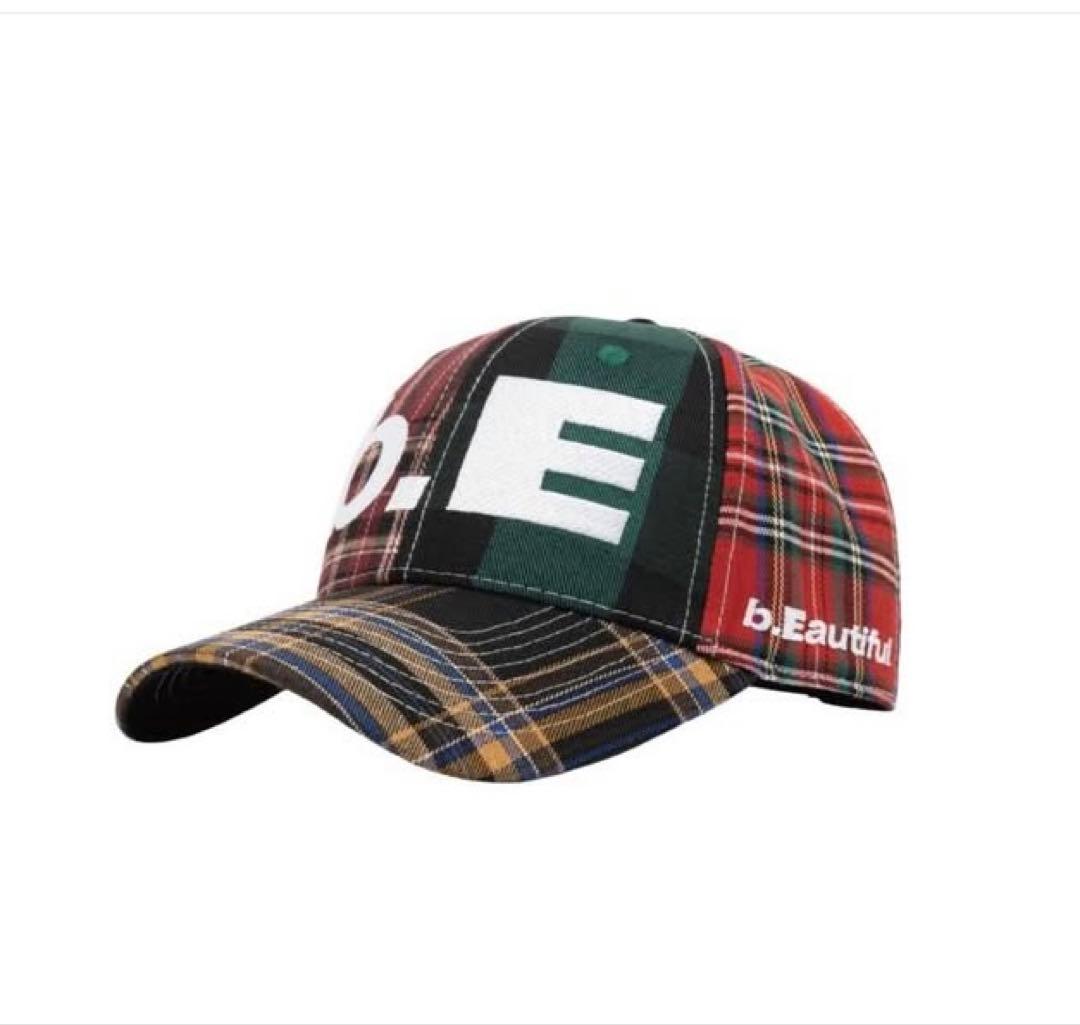 b.Eautifulキャップ b.E Hat (Mix Plaid) b.Eautiful_b.