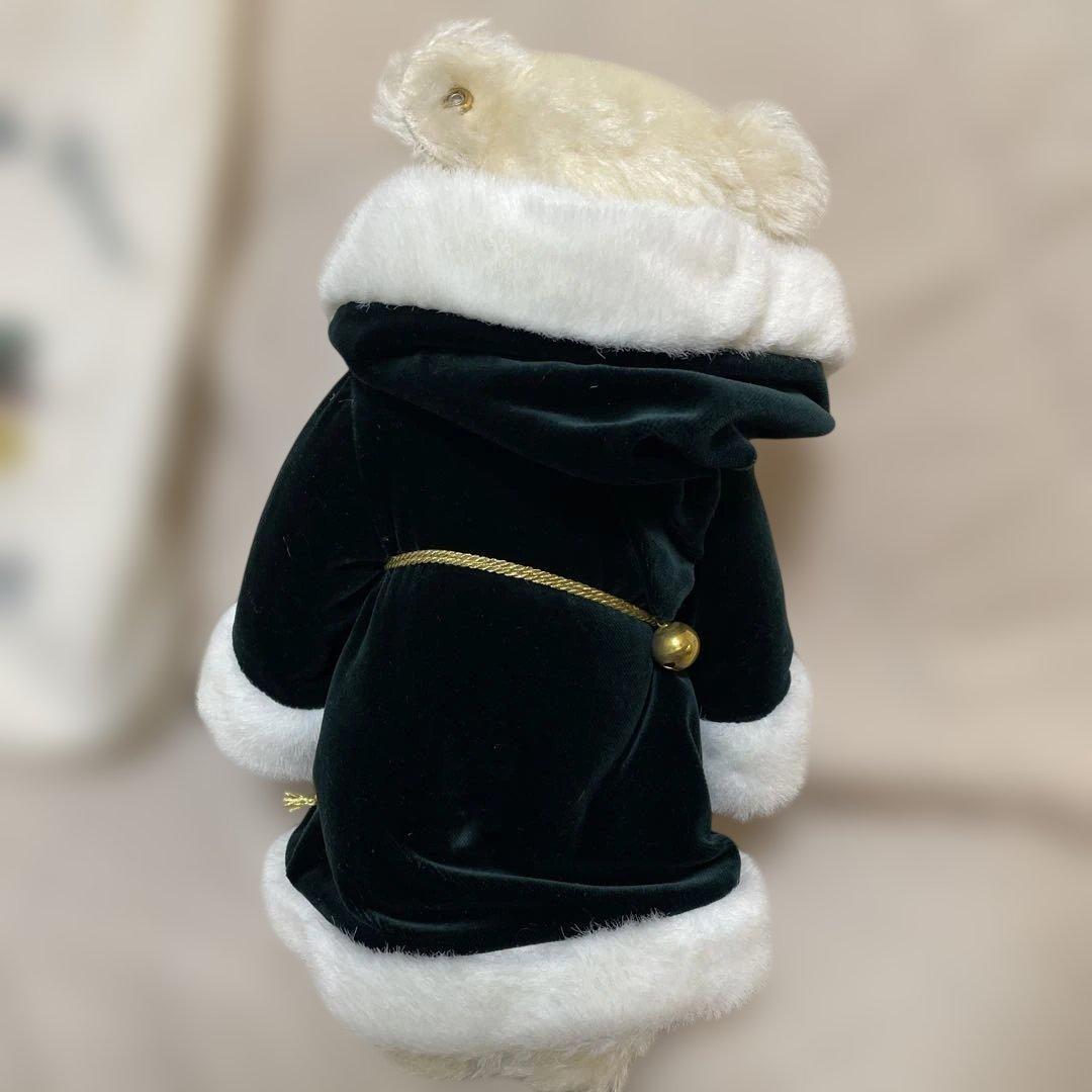 新品 シュタイフ テディベア ぬいぐるみアジアンサンタ2002 白いモヘア