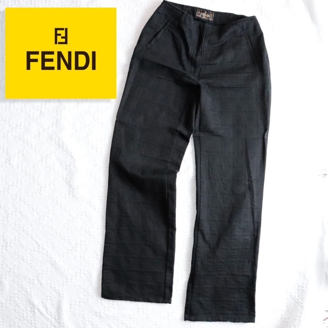 FENDI　フェンディ　ズッカ柄　パンツストレート　FFロゴ　ブラック　チノパン 楽天市場】フェンディ FENDI メンズ パンツ ボトムス ロゴ ユニ