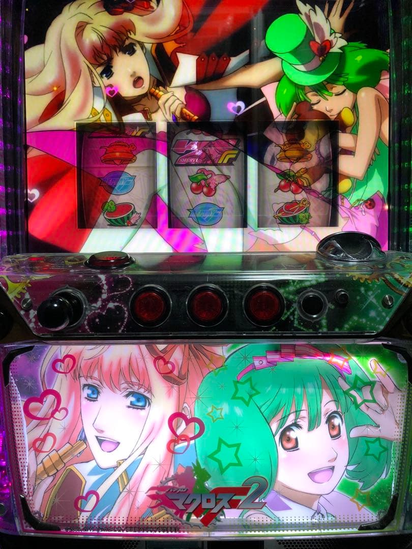 ⚠︎説明文必読⚠︎ パチスロ　マクロス フロンティア2　実機+鍵等付属品(送料込) パチスロ マクロスフロンティア2 パチスロ スロット 機械割 天井 初